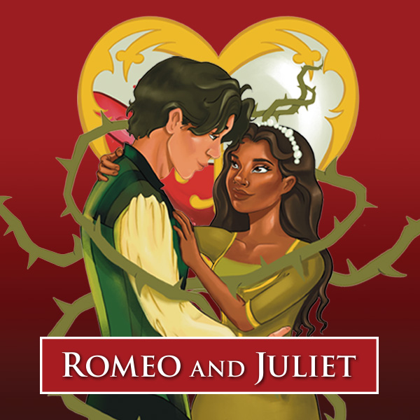 An illustration showcasing the production of Romeo & Juliet