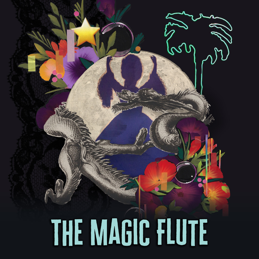 An illustration showcasing the production of The Magic Flute